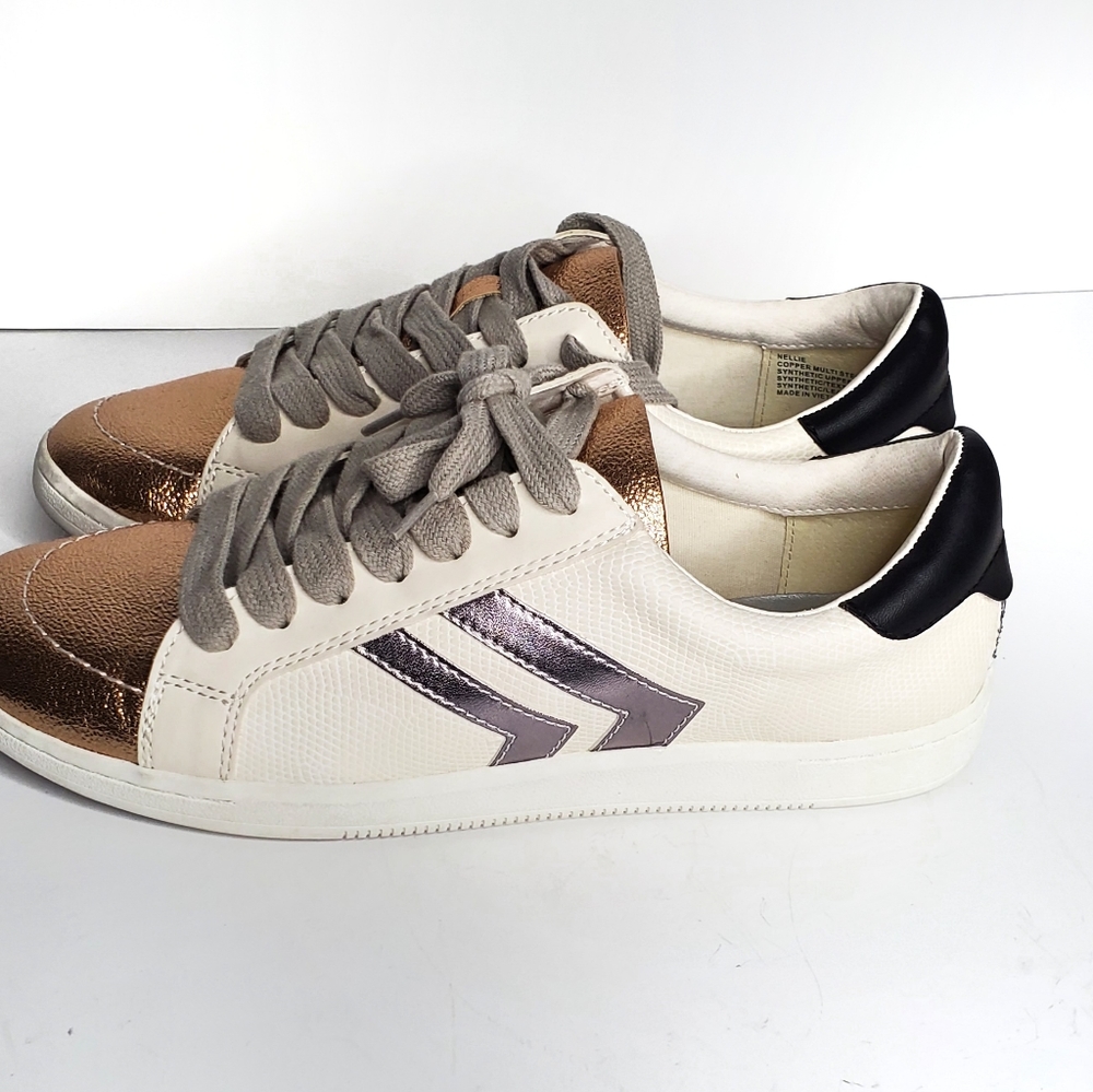 NEW Dolce Vita Neo Arrow Court Sneaker White Rose - Picture 4 of 8